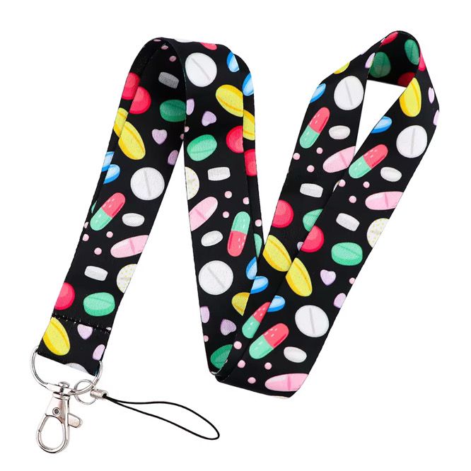 (Kopia) PharmaStyle Nyckelband – För Vårdproffs med Koll på Kapslarna och tabletterna Vårda Med Stil