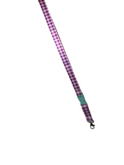 Bright Care Edition - Rutig Rosa nyckelband med Stil VårdaMedStil