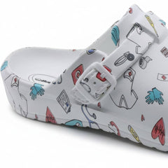 Bekväma Damtofflor Vit Beppi-2218020: 39 BeShoes Distribuição