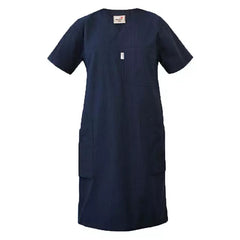 Invite arbetsklänning för vård & klinik – Marinblå damklänning VårdaMedStil