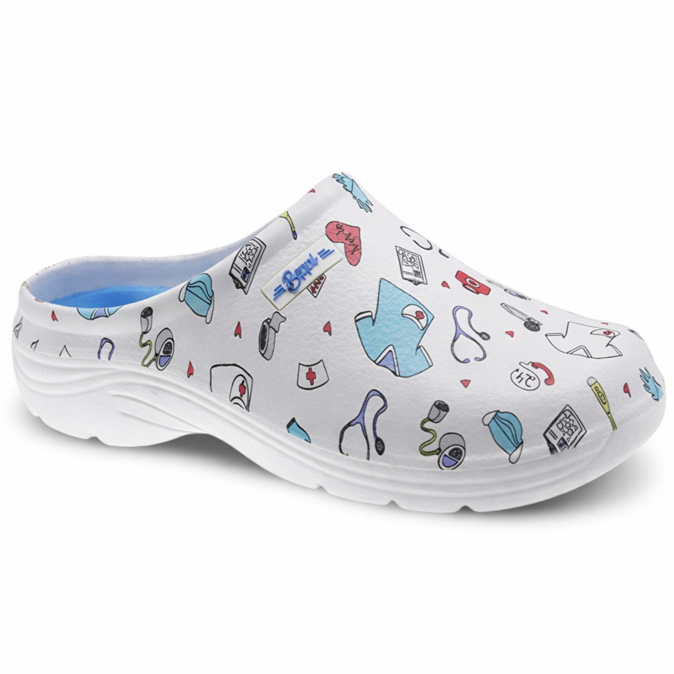 Bekväma Damtofflor Vit Beppi-2217760: 41 BeShoes Distribuição