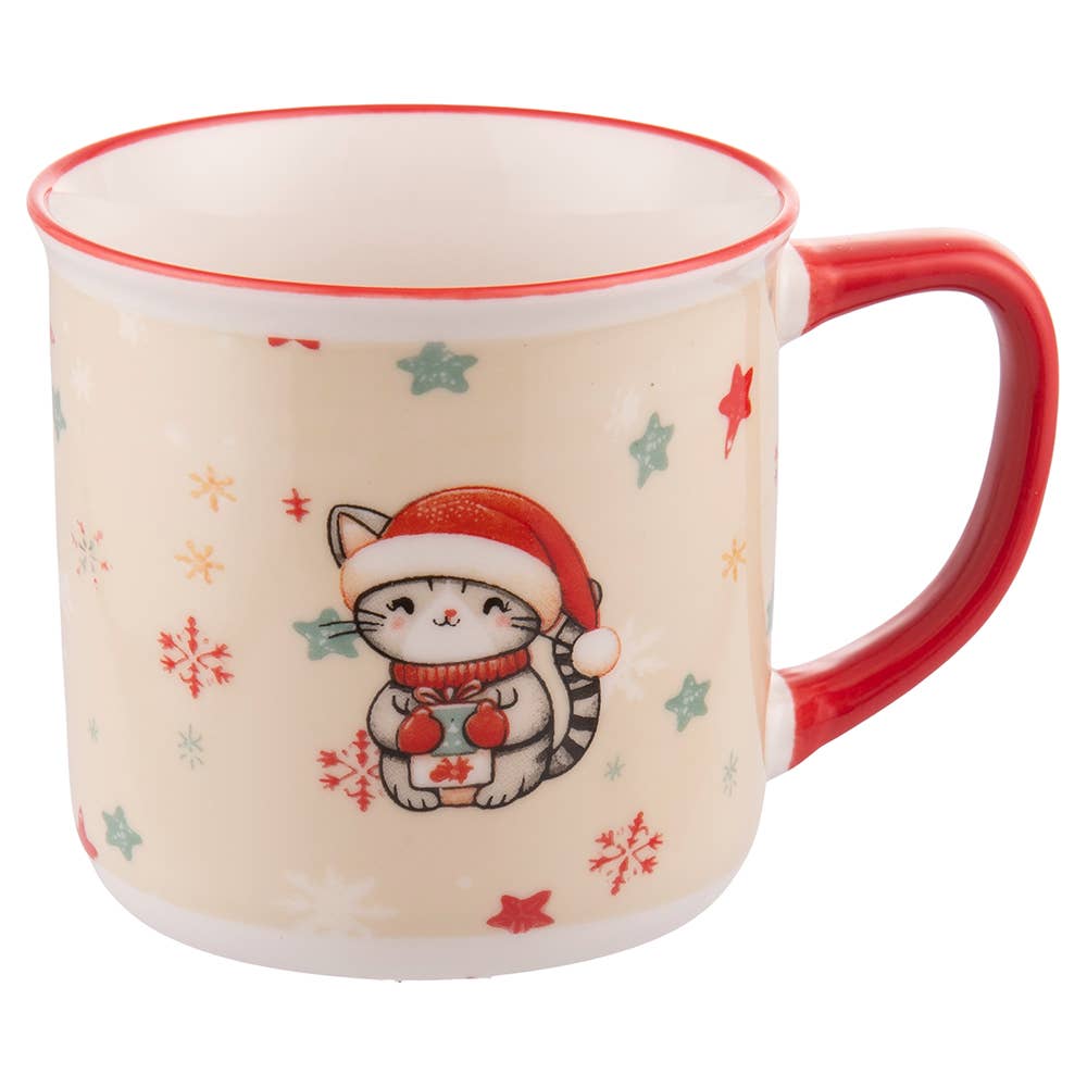 🎄 Julmugg “Merry Miao” 360ml – För dig som sprider värme, omtanke & julglädje 🐱❤️ VårdaMedStil