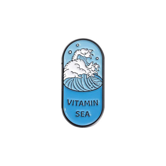 💊Vitamin Sea - Emaljpin 🌊 VårdaMedStil