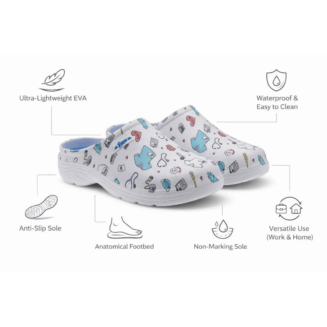 Bekväma Damtofflor Vit Beppi-2217760: 41 BeShoes Distribuição