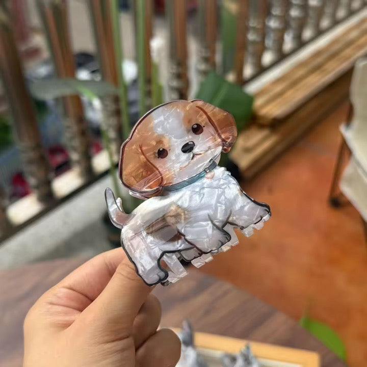 Hårklämmor i Djur, tand- & Pillerdesign – För Vårdpersonal | Söt hund 🐶 Vårda Med Stil