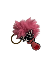 (Kopia) Fluffig PomPom Nyckelring med Tandmotiv – För Tandvårdspersonal 🦷🦷 VårdaMedStil