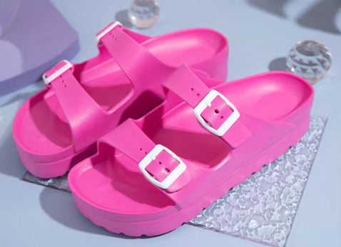 ShiftGlow Rosa sandaler Vårda Med Stil