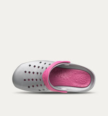 Silver-Fuchsia Kinetic Clogs VårdaMedStil