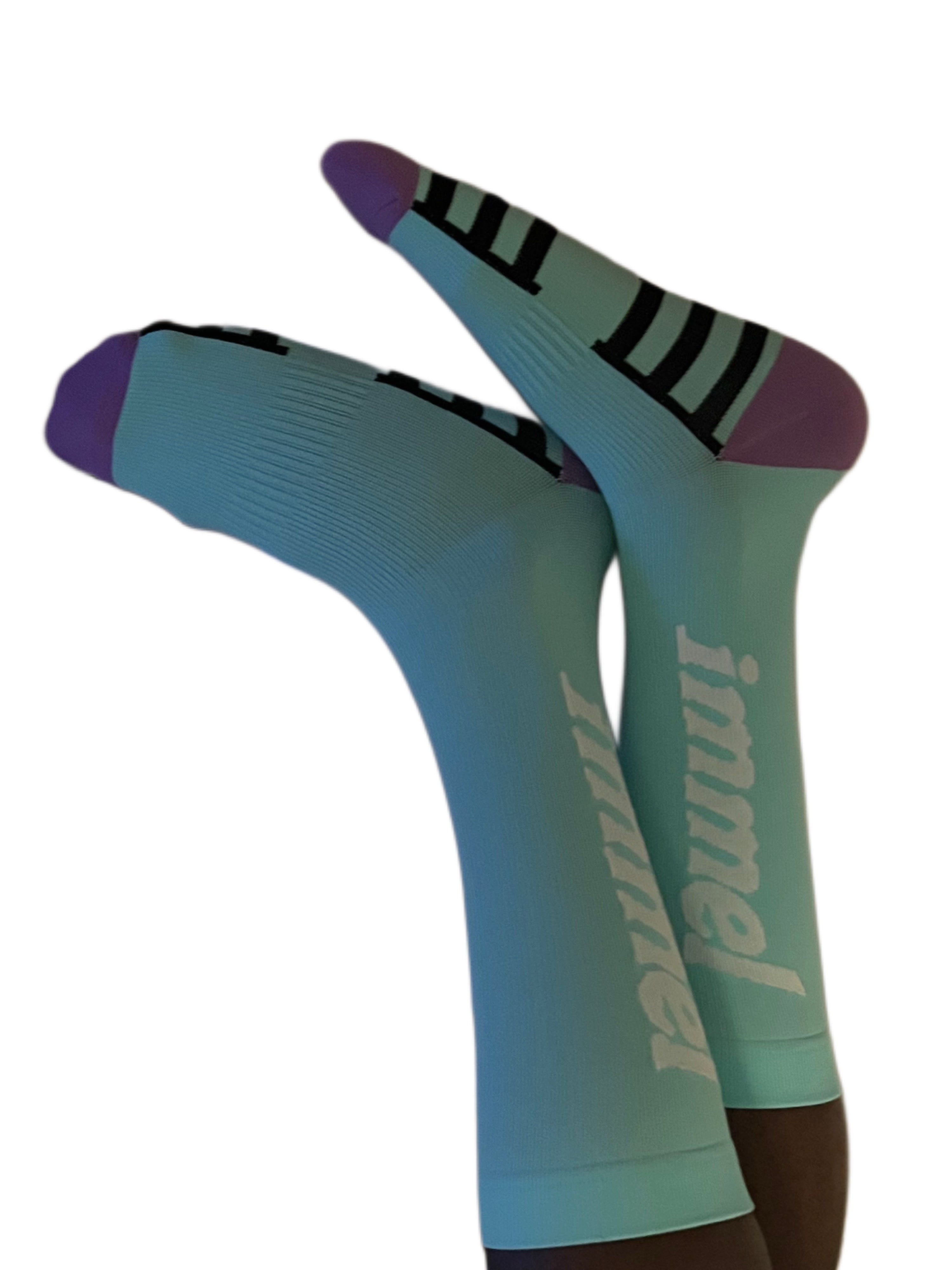 Stödstrumpor för aktiva vårdfötter - Färgglada Motiv VårdaMedStil