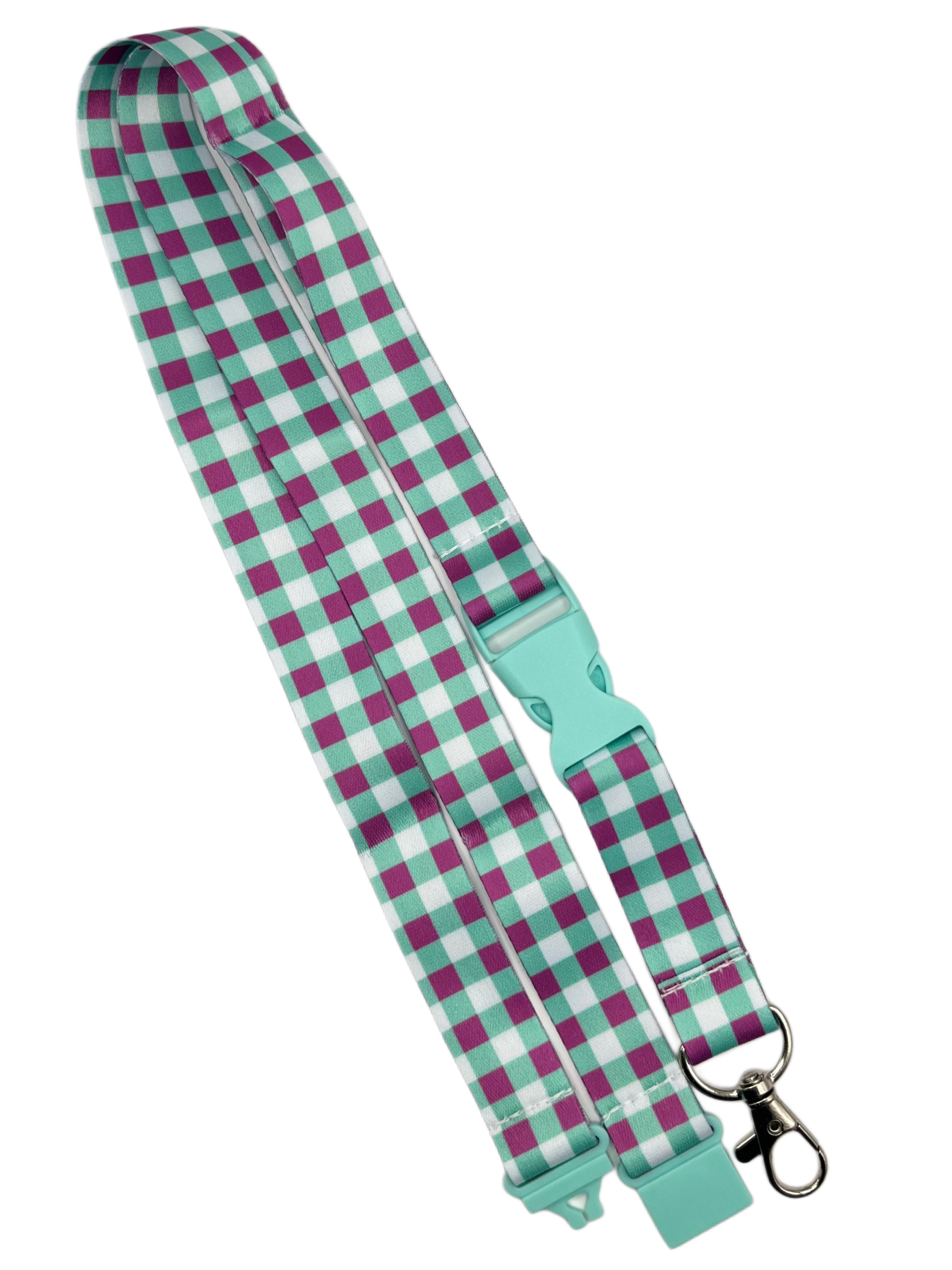 Bright Care Edition - Rutig grön och lilla nyckelband med Stil VårdaMedStil