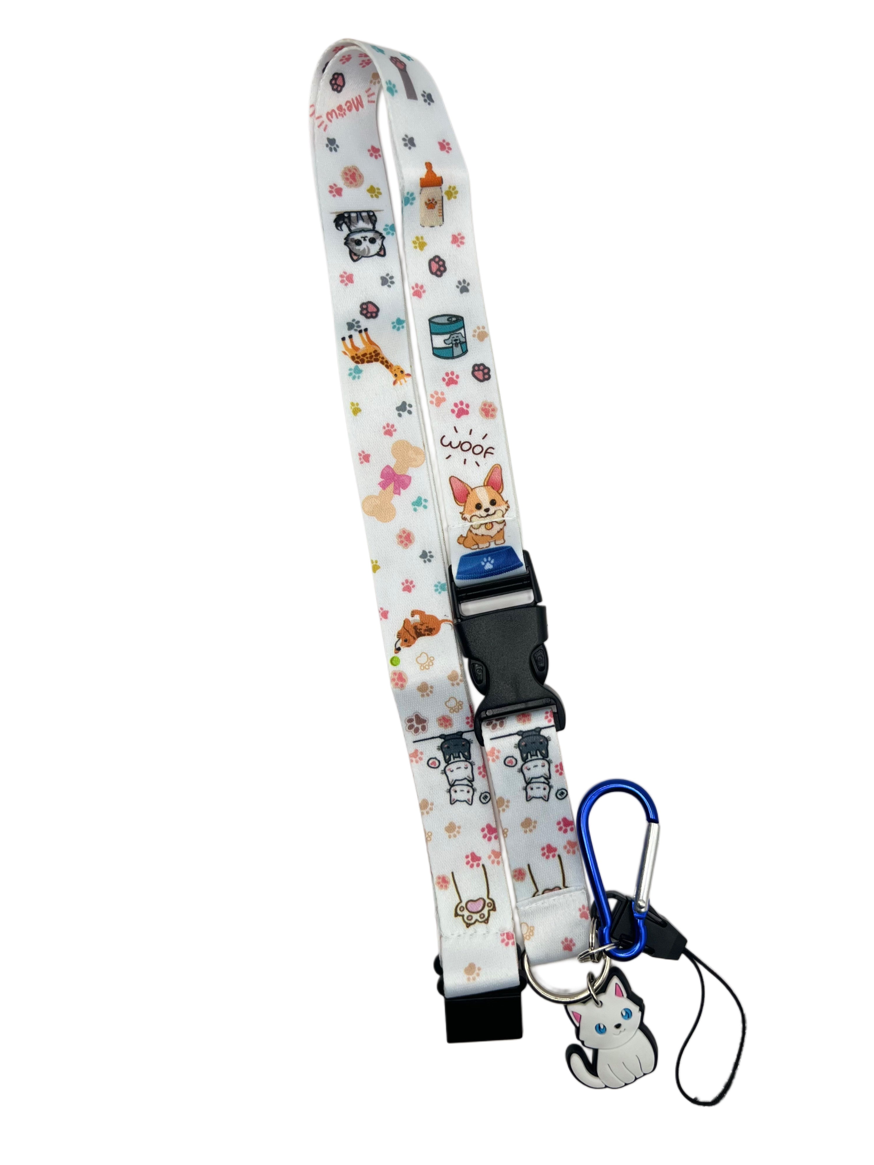 🦴 🐾 🐕 🐈‍⬛ VetCare Paws Edition - Nyckelband med Stil VårdaMedStil