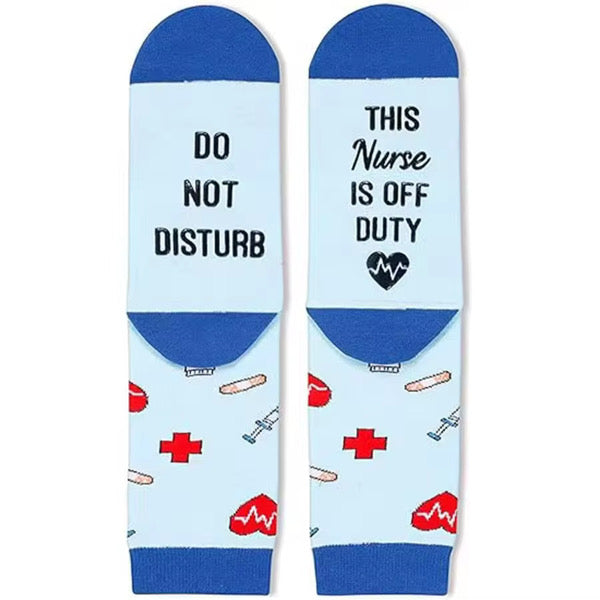 Stör ej - Sjuksköterska Off Duty strumpor Vårda Med Stil