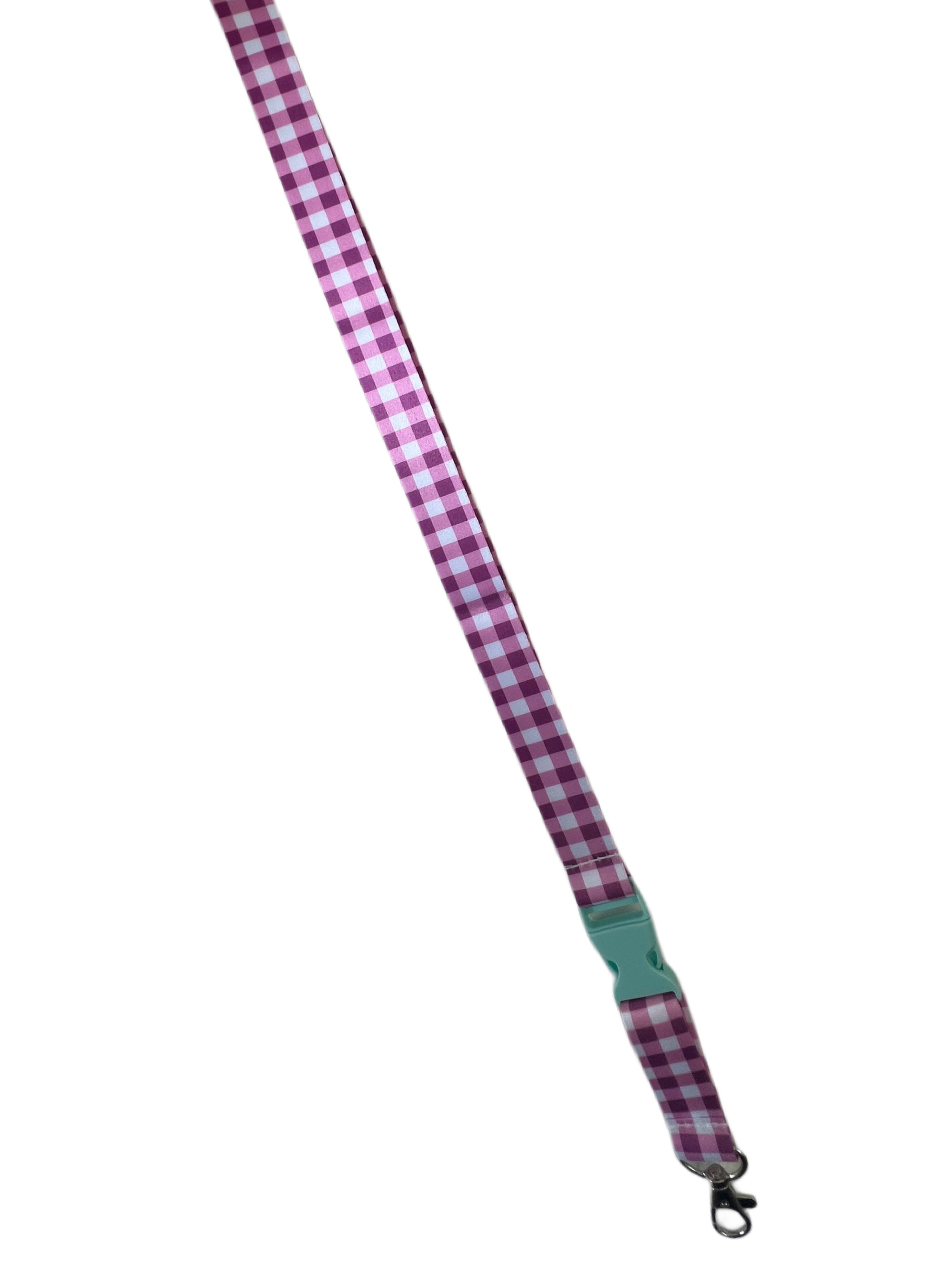 Bright Care Edition - Rutig Rosa nyckelband med Stil VårdaMedStil