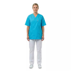 Bussarong för vård & klinik – Turkos unisexmodell VårdaMedStil