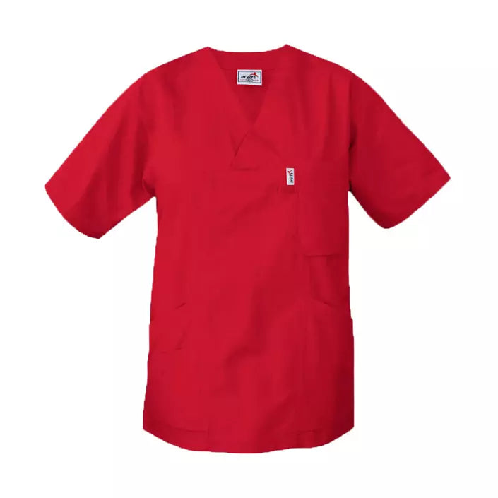 Bussarong för vård & klinik – Röd unisexmodell VårdaMedStil