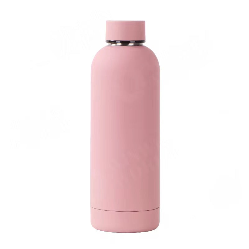 VårdaMedStil Termos/vattenflaska 500 ml för Vårdpersonal – Vakuumisolerad, Läckagesäker, Håller Varm 12 h & Kall 24 h - Ljusrosa 🎀 VardaMedstil