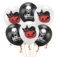 Halloween Latex Ballonger – Läskigt Snygg Dekor för Vårdpersonal VardaMedstil