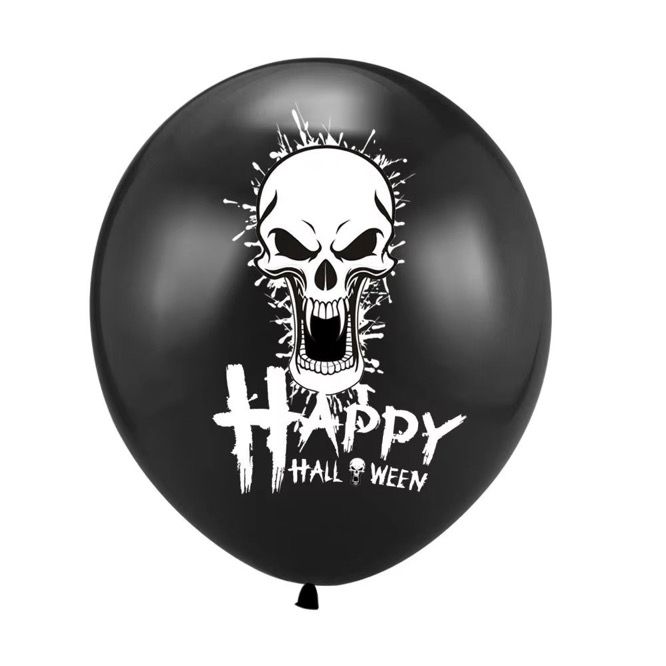 Halloween Latex Ballonger – Läskigt Snygg Dekor för Vårdpersonal VardaMedstil