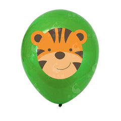 Jungle‑ & Safari‑Ballonger – 12st Latexballonger i djungeltema VardaMedstil