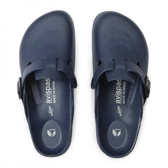 Blue Desalia ekologiska EVA-muleskor, storlek 42–47, med getingmönster: 46 Haikon Hada (Calzame, Alster Komfort, Timoni)