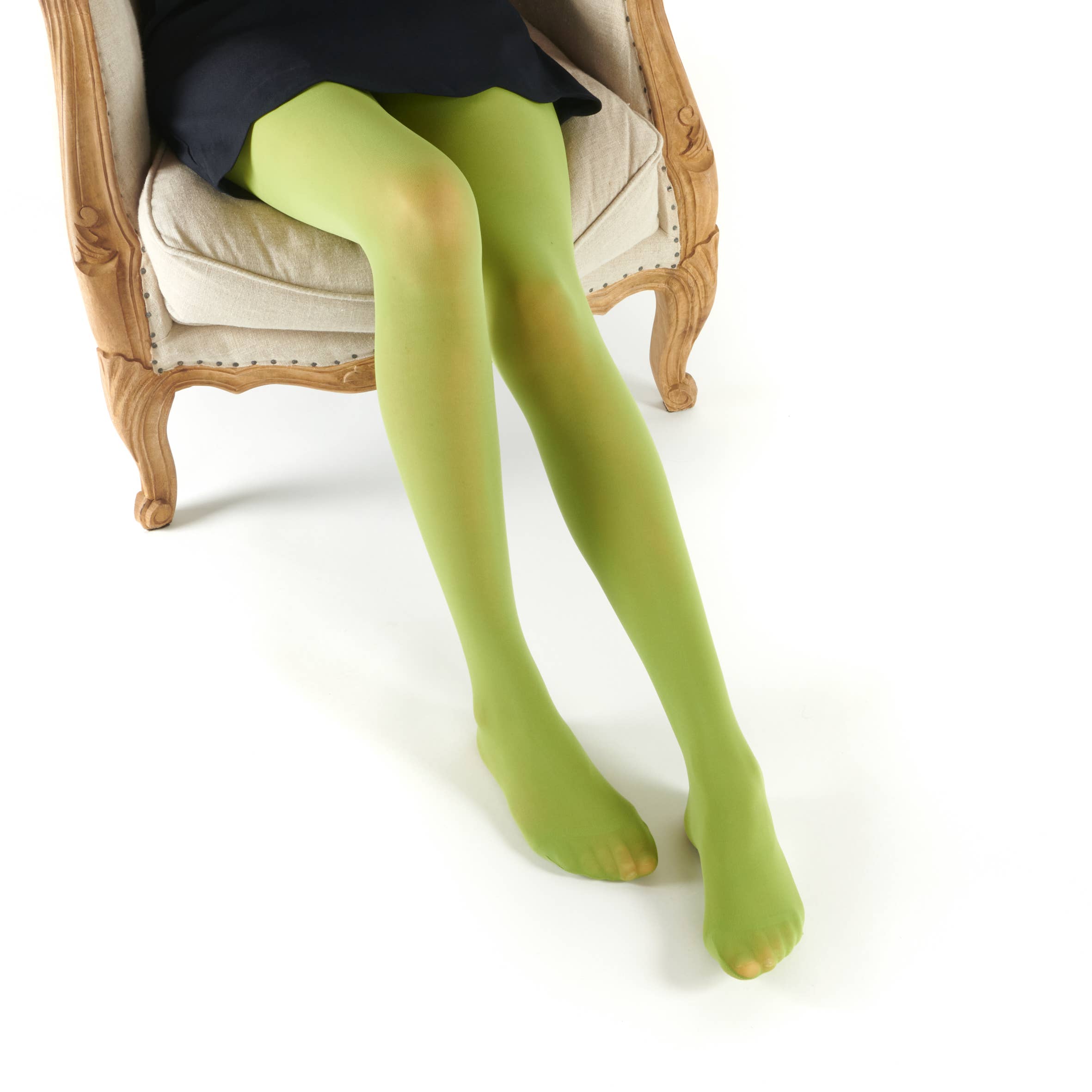 50 denier ogenomskinliga strumpbyxor i anissvart för kvinnor: S/M Dub & Drino