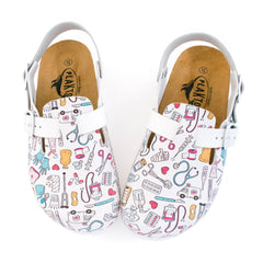 Tofflor med hälrem - Bioomvårdnad omvårdnad och medicin träskor: 36 VårdaMedStil